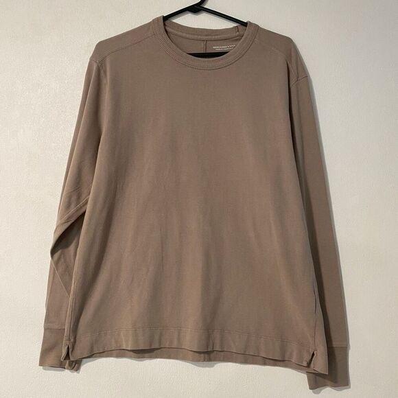 Abercrombie & Fitch Other - Abercrombie & Fitch Premium Essentials Tan Long Sleeve Crewneck Shirt Men’s XS